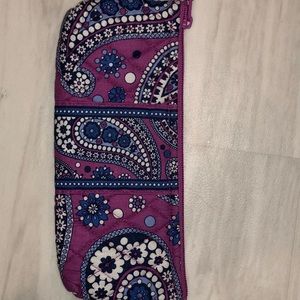Vera Bradley Brush & Pencil Case Boysenberry